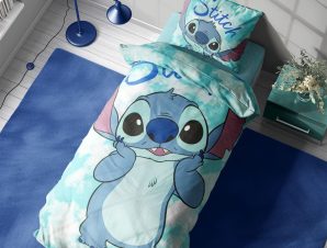 Παπλωματοθήκη Σετ 2 τεμ Disney Home Stitch 820 160X240 Turquoise 100% Cotton